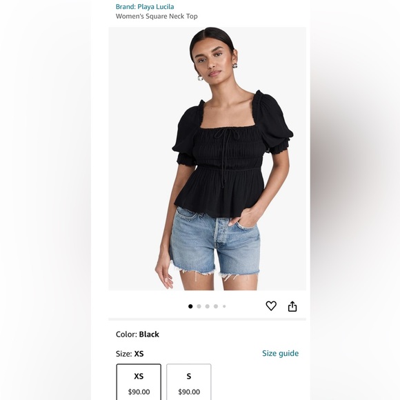 Playa Lucila // HP 🏝️👙Square Neck Top - Picture 3 of 10